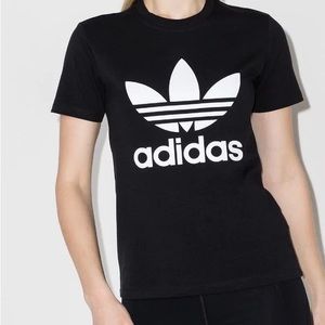 Adidas Originals Unisex Trefoil T Shirt - Black